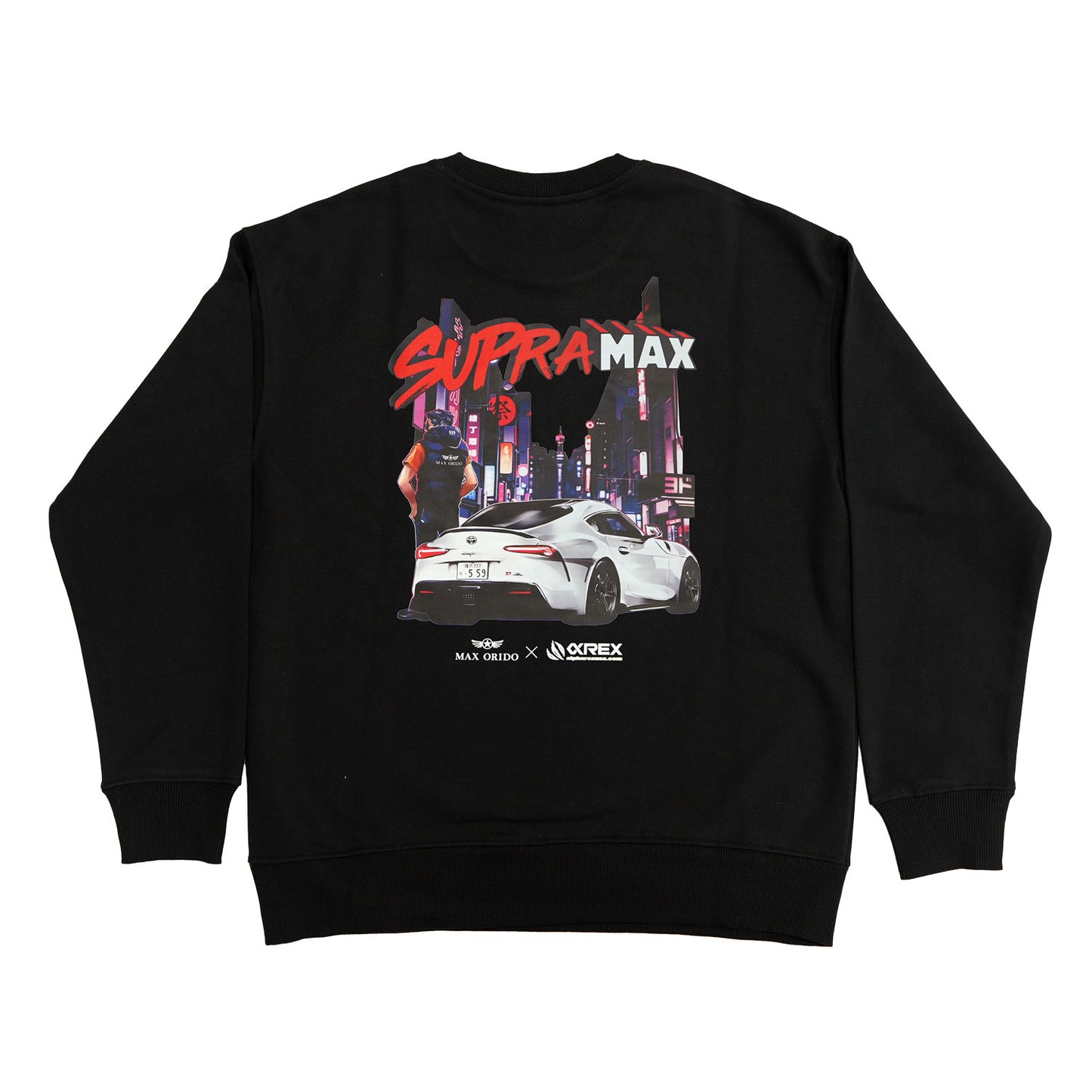AlphaRex x MAX ORIDO Supra Max クルーネックスウェットシャツ